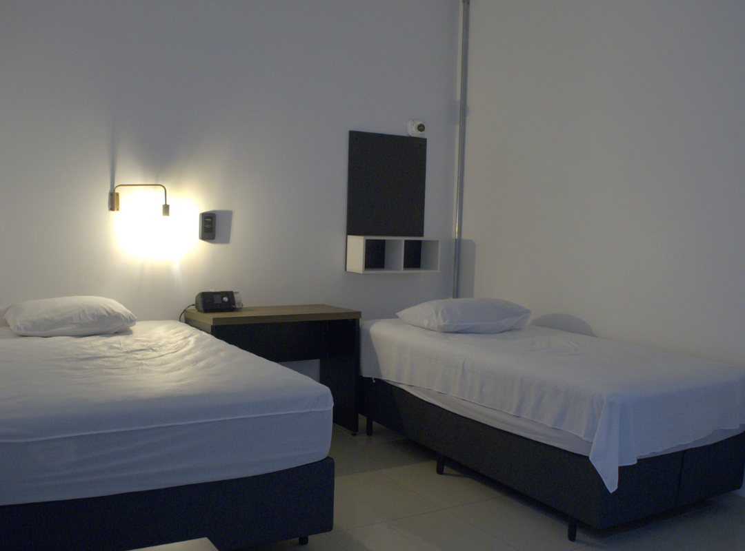 Quarto duplo da clinica de sono